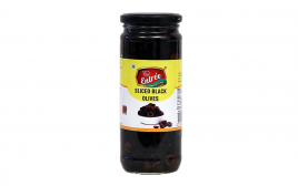 Vishaal Entree Sliced Black Olives   Glass Jar  450 grams